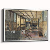 The Interior of Hall Place Realism Art Print - Henry Robertson Historic Scene