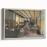 The Interior of Hall Place Realism Art Print - Henry Robertson Historic Scene