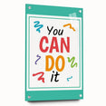 Kids' Room Educational Decor – You Can Do It Motivational Print