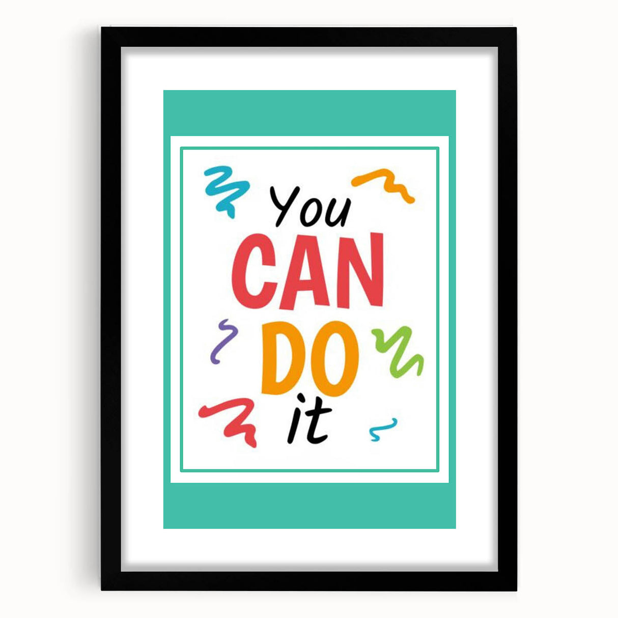 Kids' Room Educational Decor – You Can Do It Motivational Print