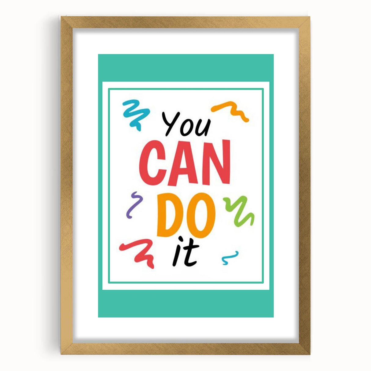 Kids' Room Educational Decor – You Can Do It Motivational Print