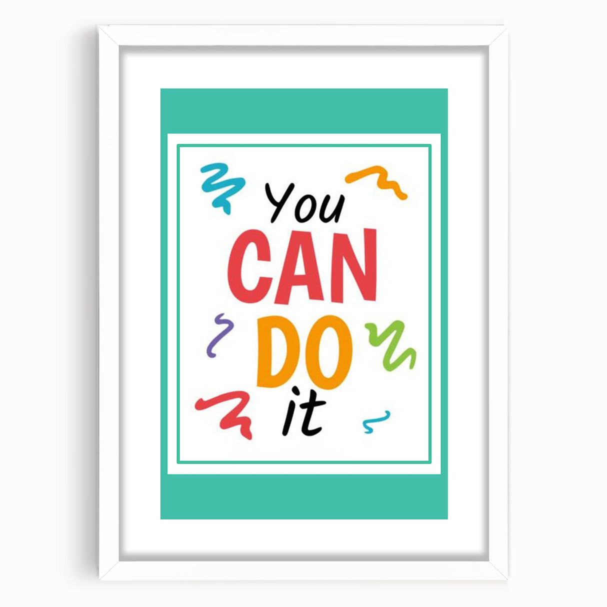 Kids' Room Educational Decor – You Can Do It Motivational Print