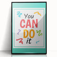 Kids' Room Educational Decor – You Can Do It Motivational Print