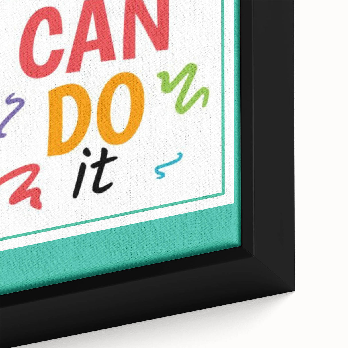 Kids' Room Educational Decor – You Can Do It Motivational Print