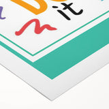 Kids' Room Educational Decor – You Can Do It Motivational Print