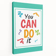 Kids' Room Educational Decor – You Can Do It Motivational Print