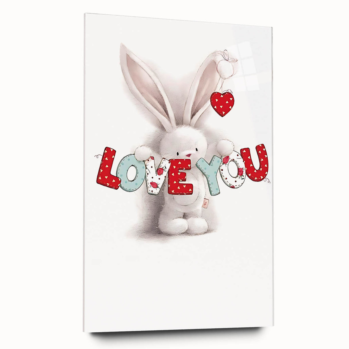 Love You Bunny Nursery Wall Art – Baby Room & Kids Decor Print