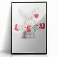 Love You Bunny Nursery Wall Art – Baby Room & Kids Decor Print