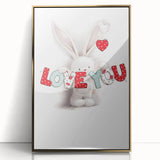 Love You Bunny Nursery Wall Art – Baby Room & Kids Decor Print