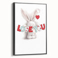 Love You Bunny Nursery Wall Art – Baby Room & Kids Decor Print