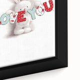 Love You Bunny Nursery Wall Art – Baby Room & Kids Decor Print
