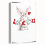 Love You Bunny Nursery Wall Art – Baby Room & Kids Decor Print