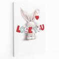 Love You Bunny Nursery Wall Art – Baby Room & Kids Decor Print