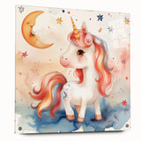 Magical Unicorn - Kids Room Wall Art Canvas and Framed Options