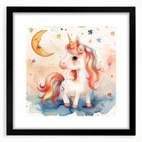 Magical Unicorn - Kids Room Wall Art Canvas and Framed Options