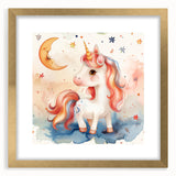 Magical Unicorn - Kids Room Wall Art Canvas and Framed Options