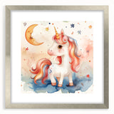 Magical Unicorn - Kids Room Wall Art Canvas and Framed Options