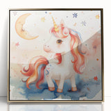 Magical Unicorn - Kids Room Wall Art Canvas and Framed Options