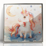 Magical Unicorn - Kids Room Wall Art Canvas and Framed Options