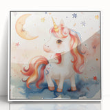 Magical Unicorn - Kids Room Wall Art Canvas and Framed Options