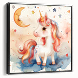 Magical Unicorn - Kids Room Wall Art Canvas and Framed Options