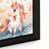 Magical Unicorn - Kids Room Wall Art Canvas and Framed Options