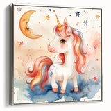 Magical Unicorn - Kids Room Wall Art Canvas and Framed Options