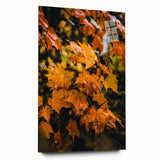 Large abstract wall art featuring swirling autumn hues on acrylic glass, ideal for bedroom or dining room decor.