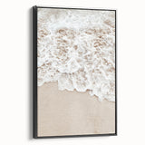 Black and white vintage poster art of a summer landscape on framed canvas, ideal for bedroom decor.