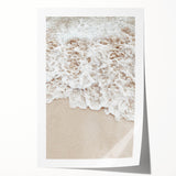 Art deco poster featuring a summer scene in pastel shades on a rolled print, suitable for dining room wall art.