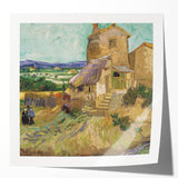 Extra large glossy print of Van Gogh-inspired floral artwork in vivid colors.