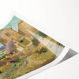 Extra large rolled canvas print featuring line art flowers in monochrome, ideal for large living room wall art.