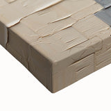 Close-up of abstract strokes wall art on stretched canvas, showcasing vibrant colors and dynamic brushwork, perfect for modern home decor.