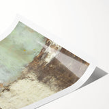 Abstract strokes wall art print showcasing vibrant colors and dynamic shapes, rolled up for easy transport and display. Ideal for modern home decor.