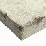 Abstract wall art canvas close-up showcasing vibrant strokes in shades of blue, orange, and yellow, perfect for modern home decor and artistic interiors.