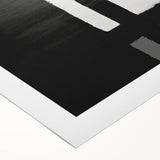 Vibrant abstract strokes in hues of blue, orange, and gold on rolled canvas wall art, showcasing modern design ideal for contemporary home decor.