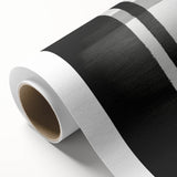 Abstract strokes wall art on rolled canvas showcasing vibrant colors of blue, orange, and yellow, ideal for modern home decor or office spaces.