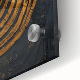 Close-up of abstract strokes wall art in vibrant colors, showcasing a textured acrylic glass surface, perfect for modern home decor and artistic ambiance.