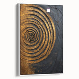 Abstract strokes wall art in a sleek white frame, showcasing vibrant colors and dynamic patterns, perfect for modern decor and artistic expression in any room.