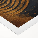 Abstract strokes wall art on rolled canvas, showcasing vibrant colors and dynamic shapes, perfect for modern decor. Packaged securely in a cardboard tube.