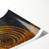 Abstract wall art print featuring vibrant strokes in blue, orange, and yellow hues, designed to add a modern touch to any space. Perfect for home decor enthusiasts seeking unique artwork.