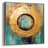 Framed abstract wall art showcasing dynamic strokes in shades of silver and gray, perfect for modern decor, displayed from a side view to highlight its depth.