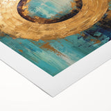 Abstract strokes wall art on rolled canvas, showcasing vibrant colors and dynamic patterns that enhance modern decor, packaged securely in a durable tube.