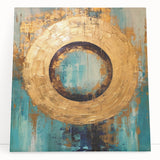 Abstract strokes wall art on stretched canvas, showcasing vibrant colors and dynamic patterns, perfect for modern home decor or art enthusiasts.