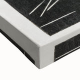 Modern Wall Art – Abstract Black and White Deer Design