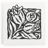 Minimalist Modern Decor – Black and White Floral Abstract Art