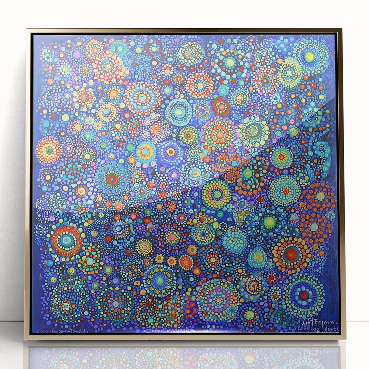 Framed acrylic artwork showcasing abstract gold strokes on a white background, perfect for modern home décor. Ideal for adding elegance to any living space.