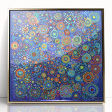 Framed acrylic artwork showcasing abstract gold strokes on a white background, perfect for modern home décor. Ideal for adding elegance to any living space.