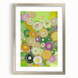 Abstract strokes frame in silver with a mat, showcasing a modern design ideal for contemporary decor. Perfect for enhancing living spaces with elegance and style.