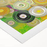 Abstract wall art canvas featuring dynamic strokes in vibrant colors, showcasing a modern artistic design. Ideal for contemporary home decor, it adds a bold statement to any room.